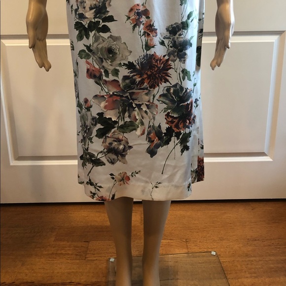 KULSON ITALY silk midi floral print skirt - Picture 7 of 8